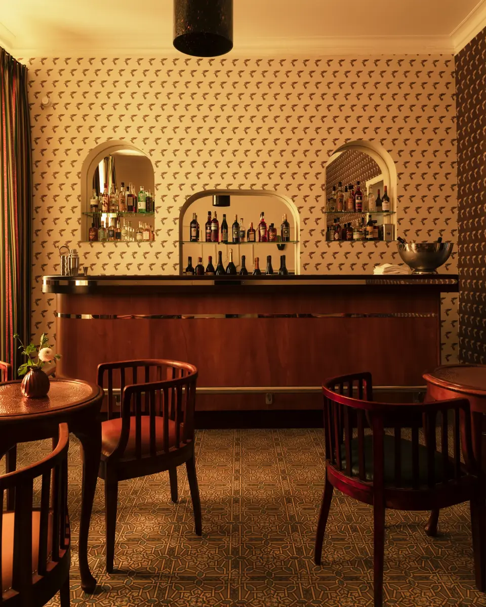 View of Bar Le Cintra at Grand Hôtel Nord-Pinus, Arles, France