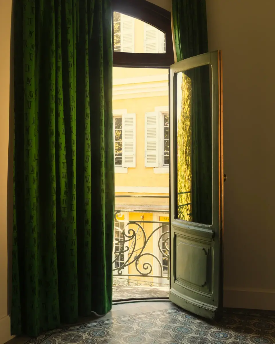 View from a room balcony at Grand Hôtel Nord-Pinus