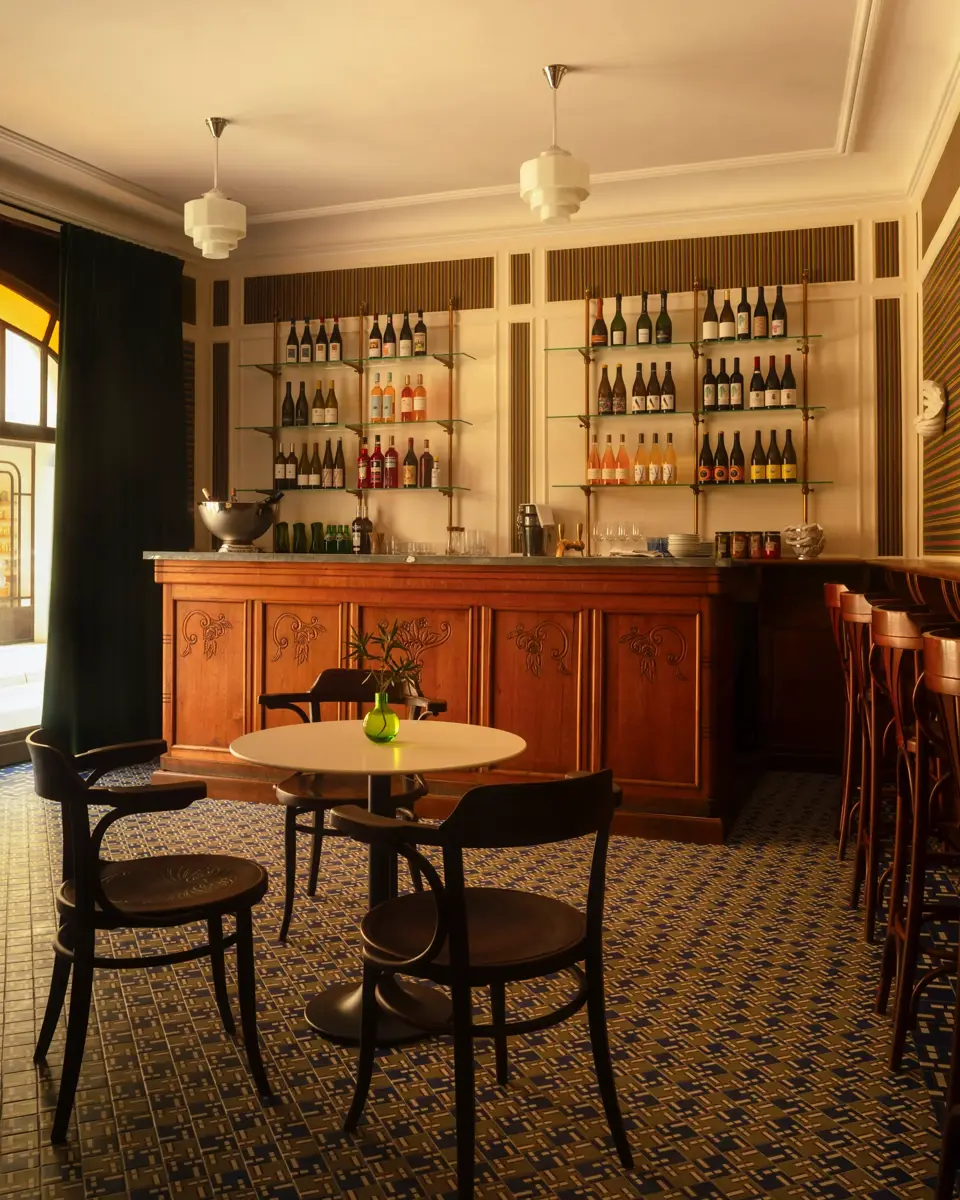 View of Le Comptoir at Grand Hôtel Nord-Pinus, Arles, France